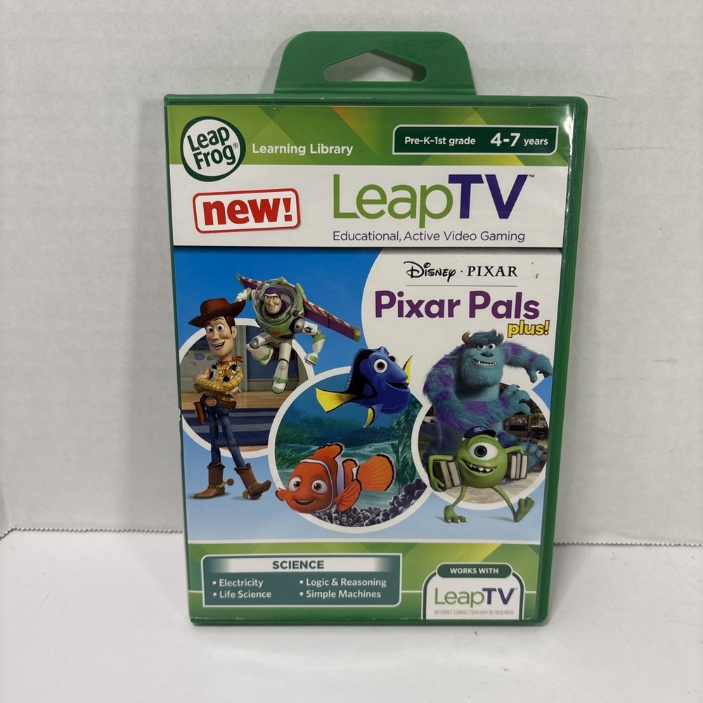 LeapFrog LeapTV Disney Pixar Pals Plus Science Educational Game 39148